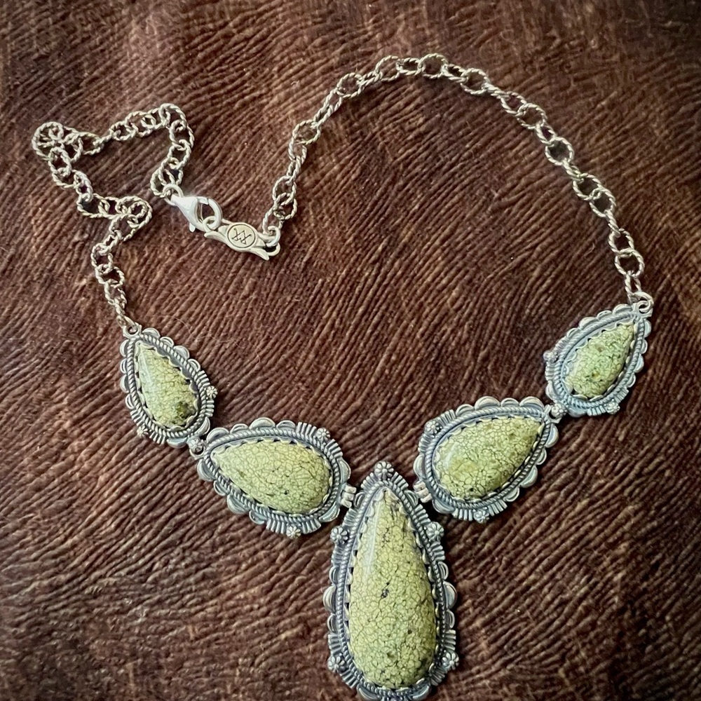 Elegant Green Stone Necklace